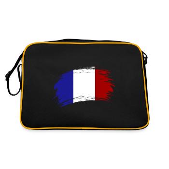france drapeau - Sac Retro - noir/or - Dos