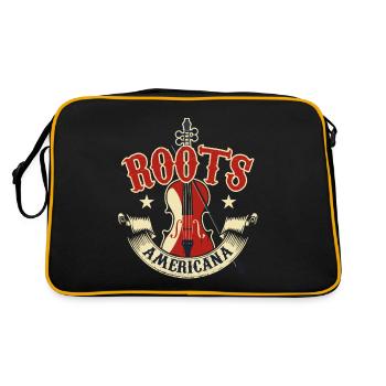 Bluegrass Roots Rock Americana - Retro Bag - black/gold - Back