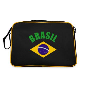 Brasil Ordem E Progresso - Retro Bag - black/gold - Back