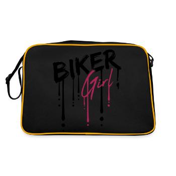 Drop biker girl - Sac Retro - noir/or - Dos