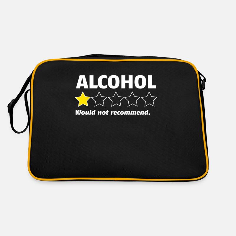 Alkohol | Ein Stern würde es nicht empfehlen Retro Tasche