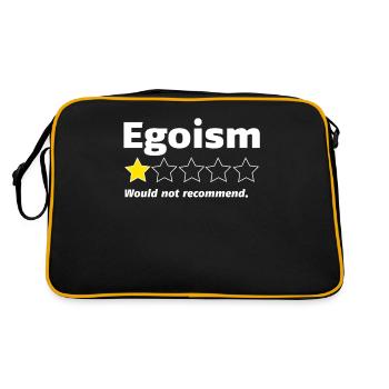Egoism | One Star Rating Would Not Recommend - Retro Bag - black/gold - Back