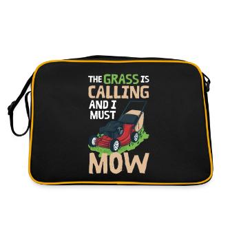 Lawn Mower Lawn Care - Retro Bag - black/gold - Back