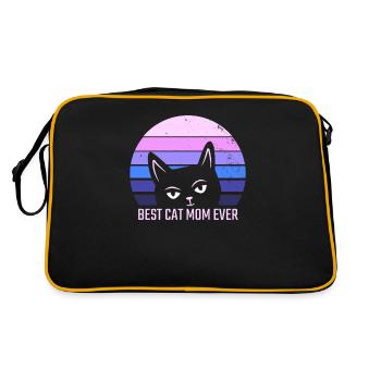 Best Cat Mom - Retro Bag - black/gold - Back