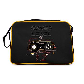 Gamer T-shirt 12 Years Old – Game Level Complete - Retro Bag - black/gold - Back