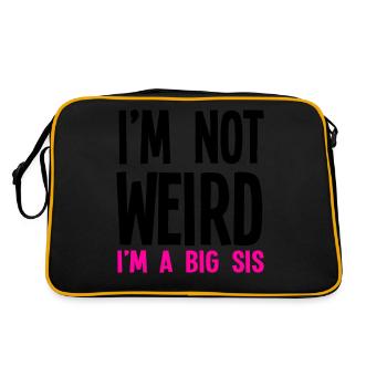 Im pas bizarre Im A Big Sis - Sac Retro - noir/or - Dos