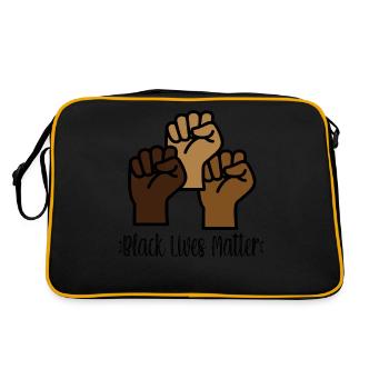 BLM Solidarity - Retro Bag - black/gold - Back