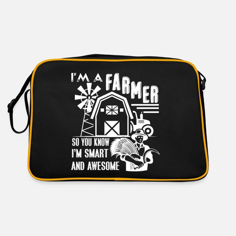 Bauer Ich bin ein großartiger Bauer Retro Tasche