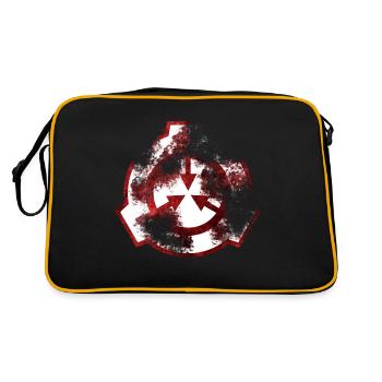 SCP symbol red decay - Retro Bag - black/gold - Back