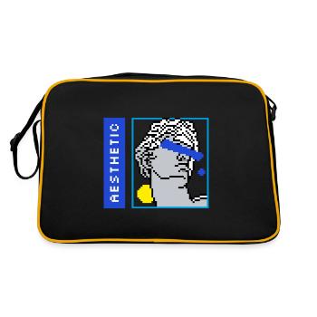 Esthétique VaporWave - Sac Retro - noir/or - Dos