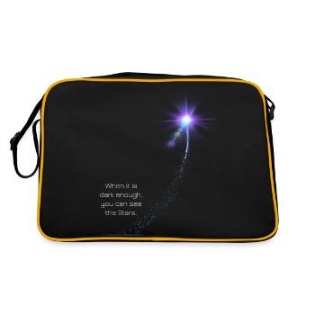 Shooting star - Retro Bag - black/gold - Back
