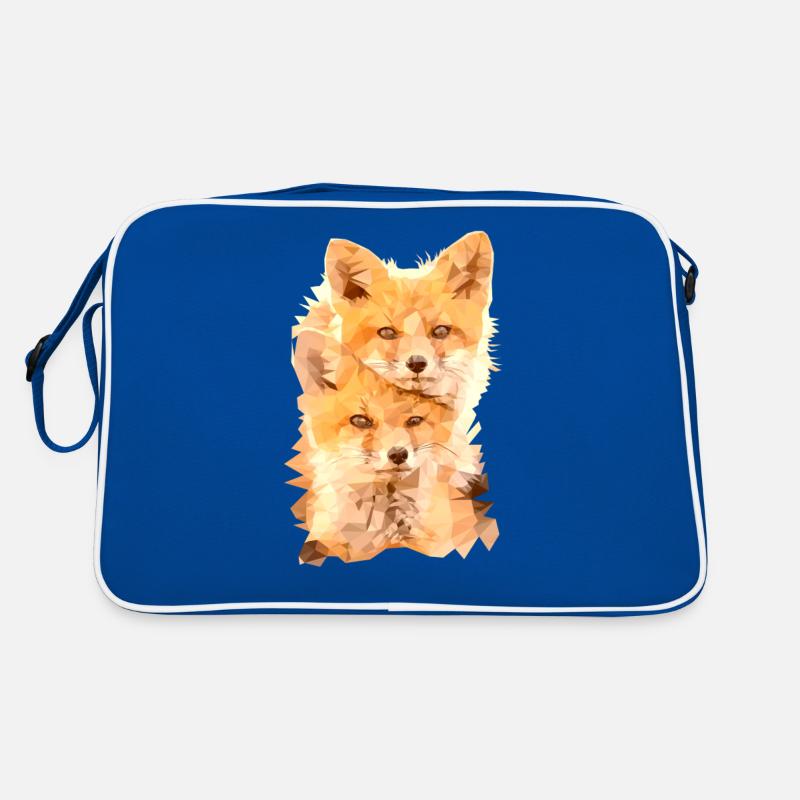 Fuchs Polygon Art Retro Tasche