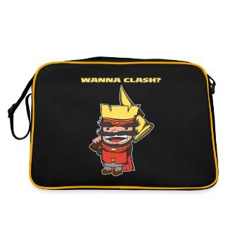 Wanna Clash Arena Royale Clans Roi - Sac Retro - noir/or - Dos
