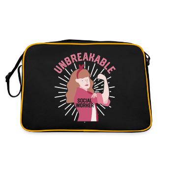 Unbreakable Social Workers - Retro Bag - black/gold - Back