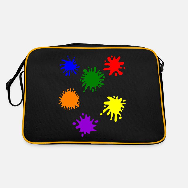 Farbkleckse Retro Tasche