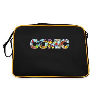 COMIC GIFT - Retro Bag - black/gold - Back