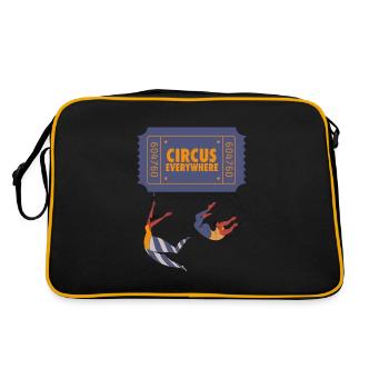 Circus is everywhere - Retro Bag - black/gold - Back