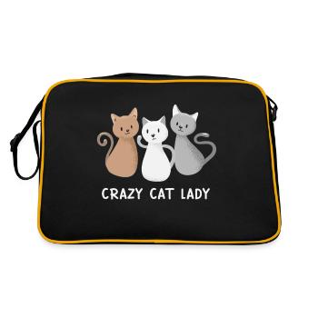 Dame aux chats fous - Sac Retro - noir/or - Dos