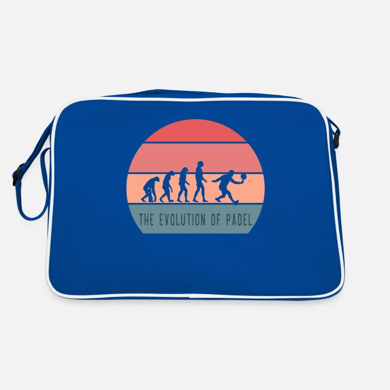 Padel Evolution Lustige Padel Design Geschenkidee Tennis Retro Tasche