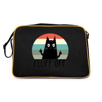 chat chats chat - Sac Retro - noir/or - Dos