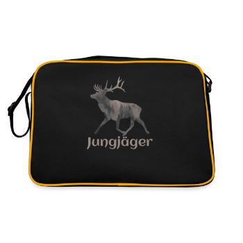 Cerf - jeune chasseur - Sac Retro - noir/or - Dos