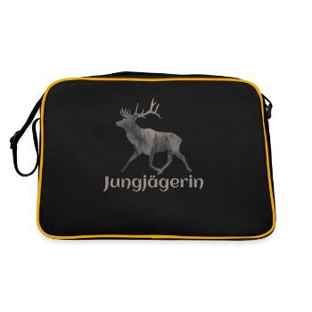 Cerf - jeune chasseur - Sac Retro - noir/or - Dos
