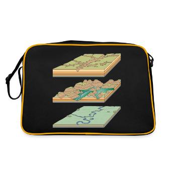 Geology - Retro Bag - black/gold - Back