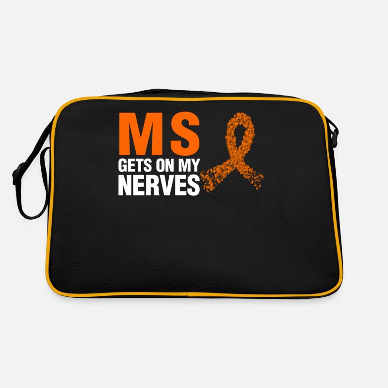Multiple Sclerosis Awareness MS Gets On My Nerves Retro Bag