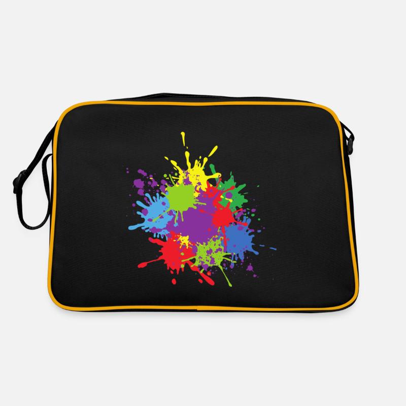 Multicolour Paint Blob Retro Bag