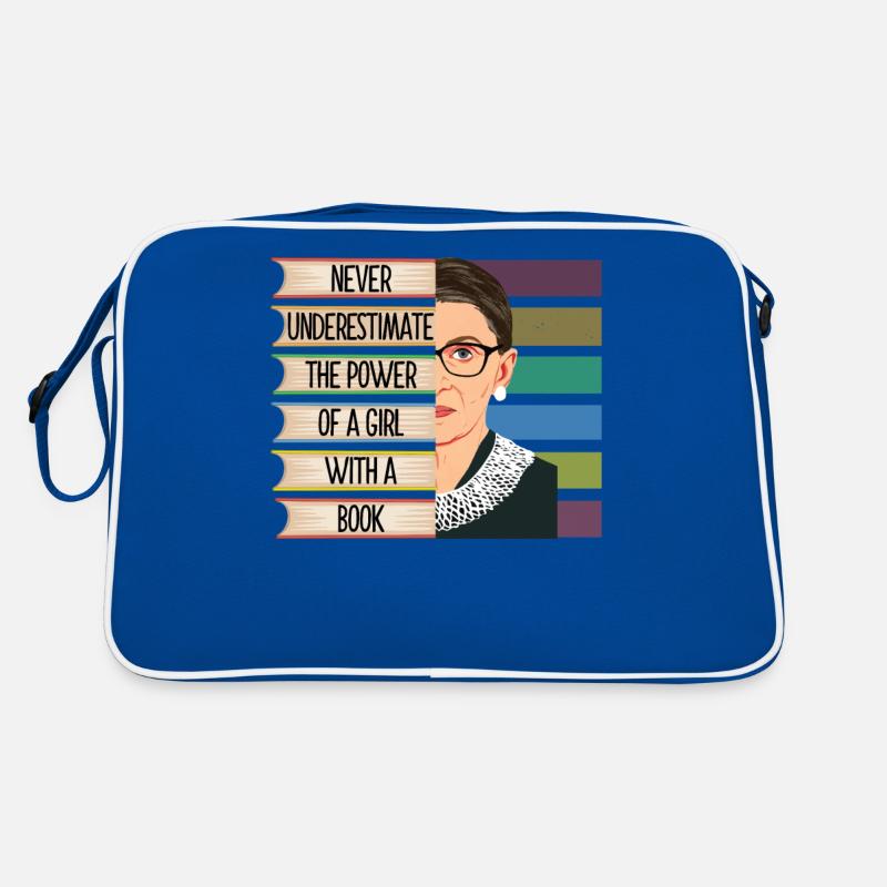 Nie unterschätzen die Macht eines Mädchens mit einem Bo Retro Tasche