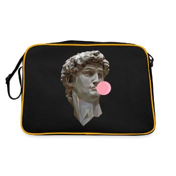 DAVID MICHELANGELO with chewing gum statue art - Retro Bag - black/gold - Back