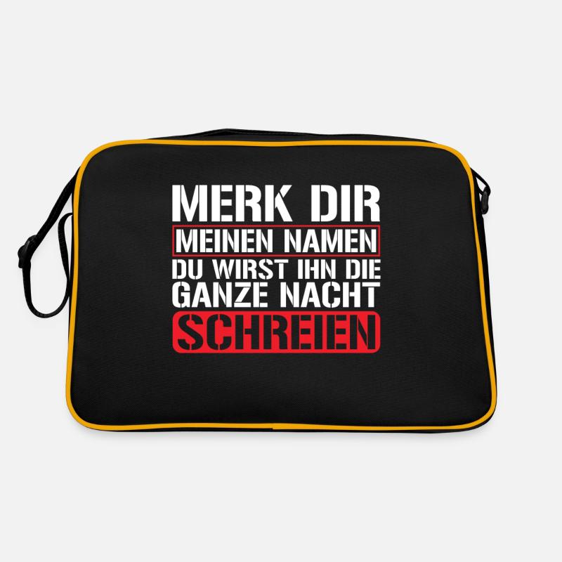 Merk dir meinen Namen Retro Tasche