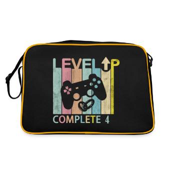 Level Up Complete 4 Wedding Anniversary Video - Retro Bag - black/gold - Back