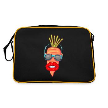 CHEF CAROTTE BOUCHE GRANDE - Sac Retro - noir/or - Dos