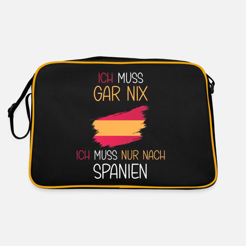 Ich muss nach Spanien - Camper Urlaubs Retro Tasche