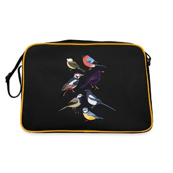 Oiseaux de jardin Oiseaux - Sac Retro - noir/or - Dos