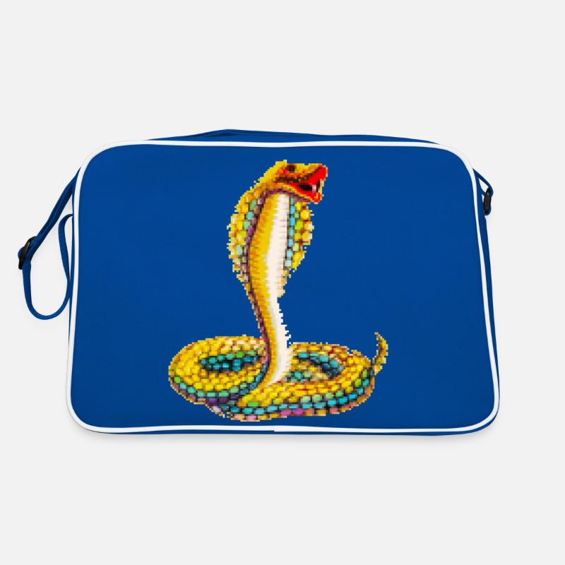 Pixel Schlange Retro Tasche