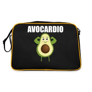Avocardio Cute Avocado Cardio Fitness Keto - Sac Retro - noir/or - Dos