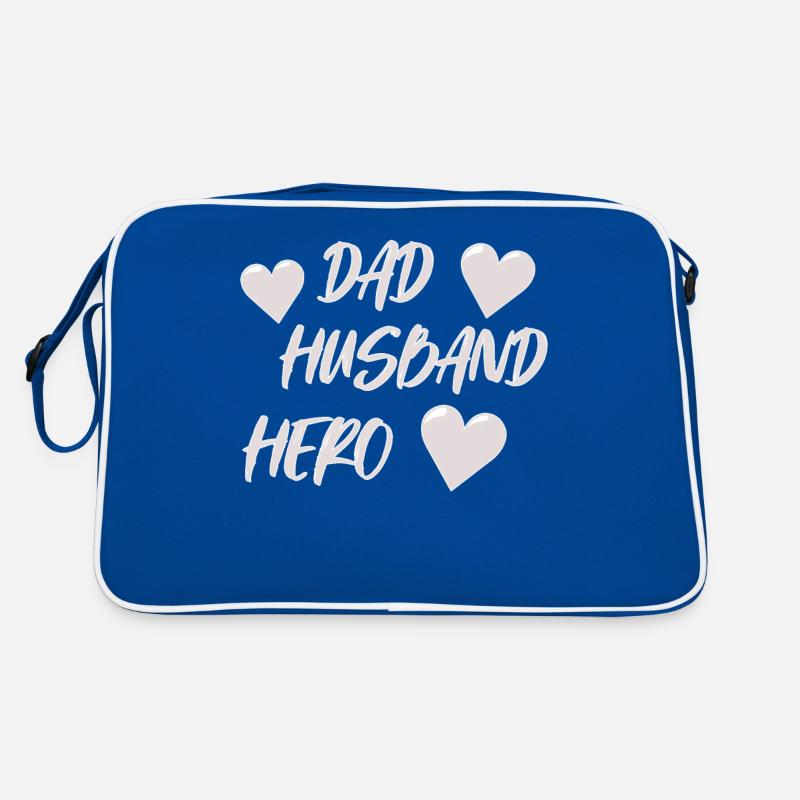 Dad Husband Hero I Papa Ehemann Vorbild Retro Tasche