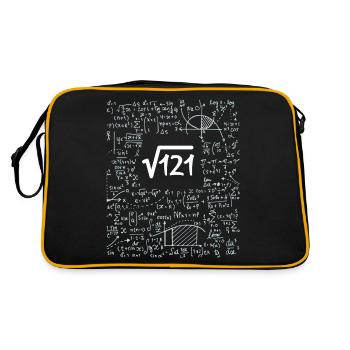 Enfants Racine Carrée De 121 Cadeau D'anniversaire 11 Ans - Sac Retro - noir/or - Dos