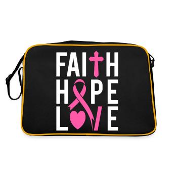 Faith Hope Love - Sac Retro - noir/or - Dos