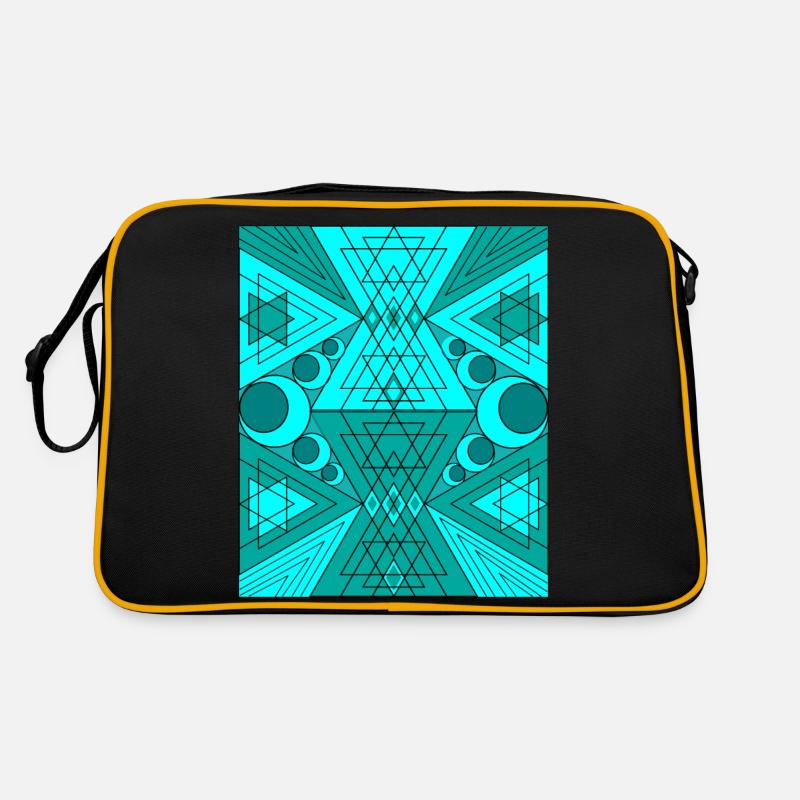 Sacred Geometry Turquoise BytheManzanitas Retro Bag