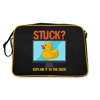 PROGRAMME: Explain It To The Duck - Sac Retro - noir/or - Dos