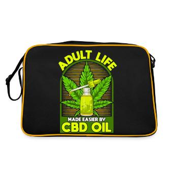 La vie adulte facilitée par l’huile de CBD - Sac Retro - noir/or - Dos