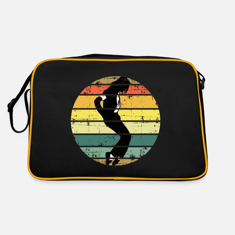 MUSIC - Retro Bag - black/gold