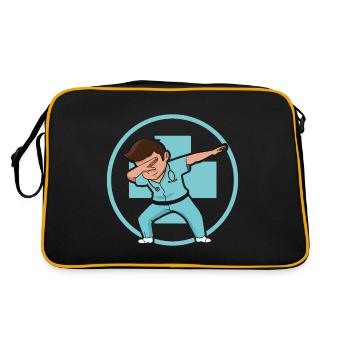 Dab Dabbing gentil médecin - Sac Retro - noir/or - Dos