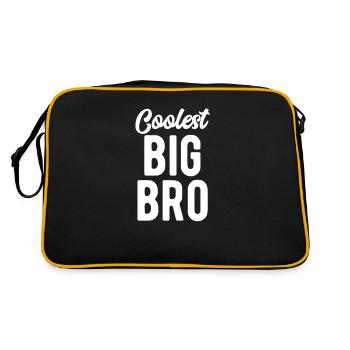Le plus cool Big Brother - Sac Retro - noir/or - Dos