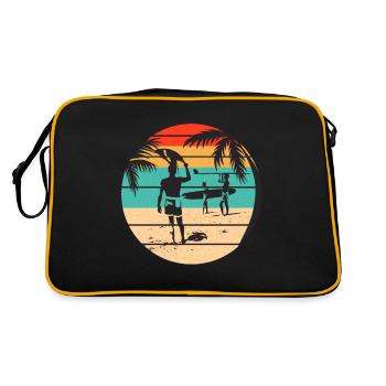 Surf, Surf, Surf, Surf, Surf - Sac Retro - noir/or - Dos