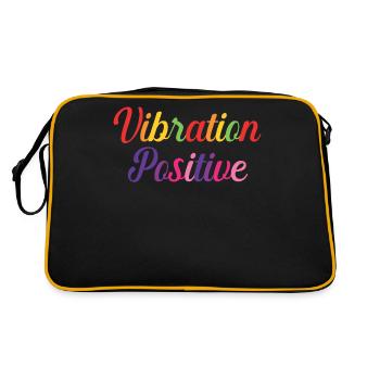 T-shirt vibration positive. - Sac Retro - noir/or - Dos