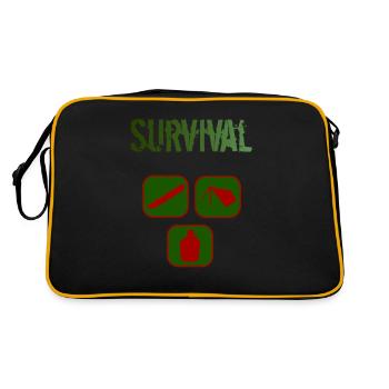 Survival Bushcraft Equipment - Retro Bag - black/gold - Back